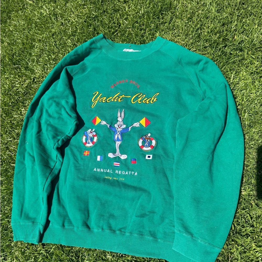 Disney Green Crewneck Sweater